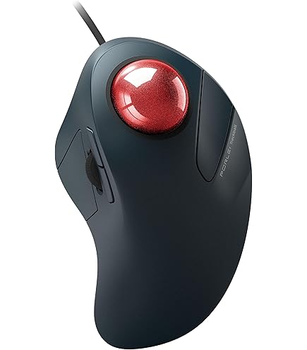 Amazon | PORLEI(ポルレイ) 有線トラックボールマウス 人差し指