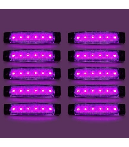 Amazon | トラックサイドマーカーインジケーター,10個のLEDトラック