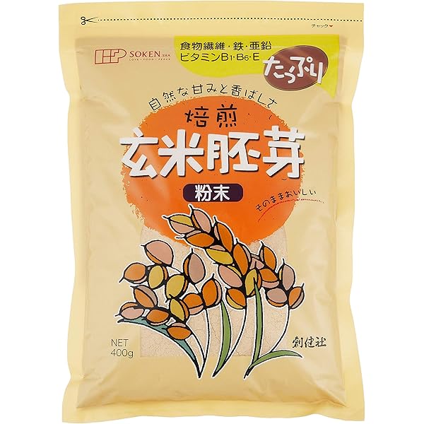 Amazon | 創健社 小麦胚芽粉末 400g ×6セット | 創健社 | 小麦胚芽