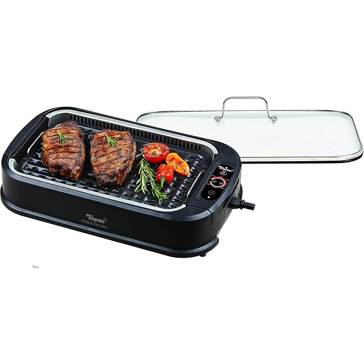 indoor grill electric grill griddle cusimax smokeless grill