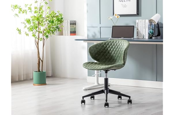 Operitacx 2pcsストレッチジャクアードオフィスコンピューターチェアカバー 取り外し可能な洗えるアンチデスクチェア椅子クッションプロテクターグリーン ふるさと割