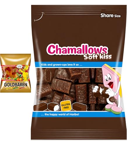 Amazon.co.jp: ハリボー チョコマシュマロ chamallows 200g オリジナル