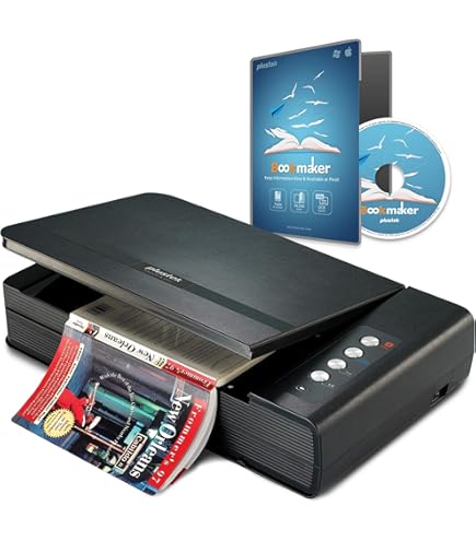 Amazon | Plustek OpticBook 4800 Book Scanner by Plustek | Plustek