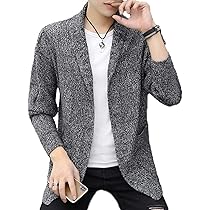Amazon | [ゴスファング] カーディガン メンズ ジャケット 長袖 ロング