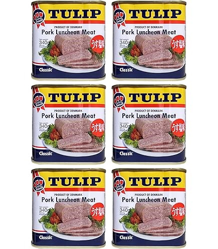 数量限定　チューリップポーク　ランチョンミート　340g Amazon.co.jp: 「チューリップ TULIP」 ポークランチョンミート 340g
