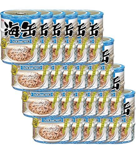 Amazon | 海缶ミニ3P 削り節入りかつお 180g（60g×3缶）×24コ | 健康缶
