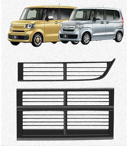 N-BOX JF3/JF4系 フロントグリルガーニッシュ Amazon | ホンダ N-BOX JF3 JF4 フロントグリルカバー