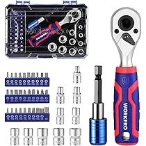 ラチェットレンチ　2本セット Amazon | WORKPRO ソケットレンチセット ビットラチェットセット
