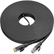 Amazon.co.jp: Ankuly LANケーブル 20m フラットケーブル CAT6準拠