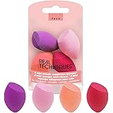 Real Techniques ミニ ミラクル コンプレクション スポンジ メイクアップ ブレンダー ビューティー スポンジ (4個入り2パック 合計8個)