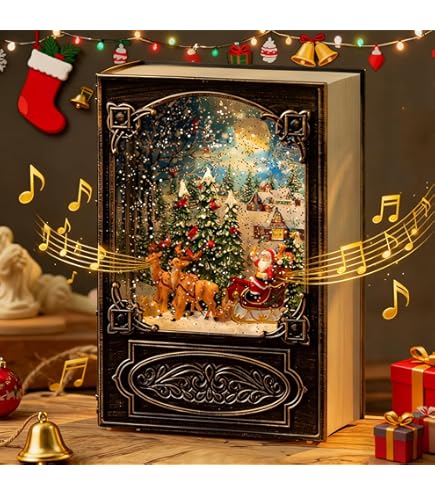 Amazon.co.jp: スノードーム クリスマス LEDライト オルゴール