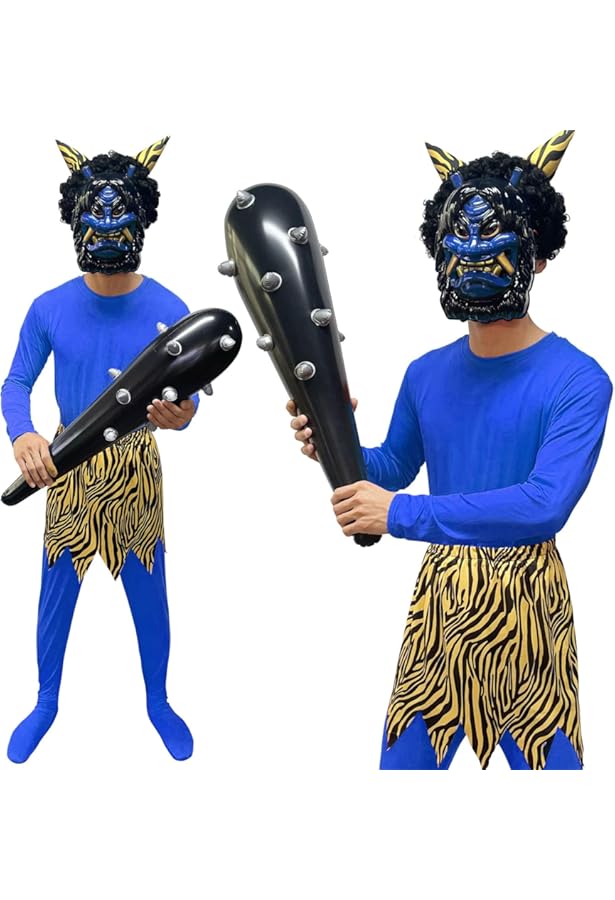 Amazon.co.jp: [SVNVIOZ] 節分 鬼 コスプレ 赤鬼 青鬼 衣装 6点セット