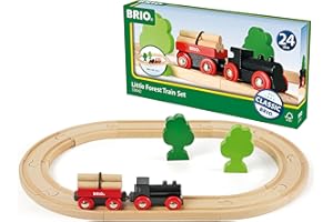 BRIO (ブリオ) 小さな森の基本レールセット [全18ピース] 対象年齢 2歳~ (電車 おもちゃ 木製 レール) 33042