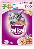 カルカン パウチ 12か月までの子ねこ用 かにかま入りまぐろ キャットフード 70グラム (x 16) (まとめ買い)