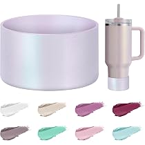 Dreamy Gradient Silicone Boot For Stanley 40oz & 30oz Tumblers - Metallic Shimmer Protective Sleeve (Violet Petal) - View #7
