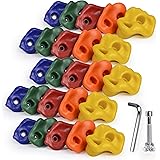 SSBRIGHT Sets of 25 Multi-Colored Kids&Adults Large Rock Climbing Holds Climbing Rocks for Outdoor Indoor Home Playground DIY