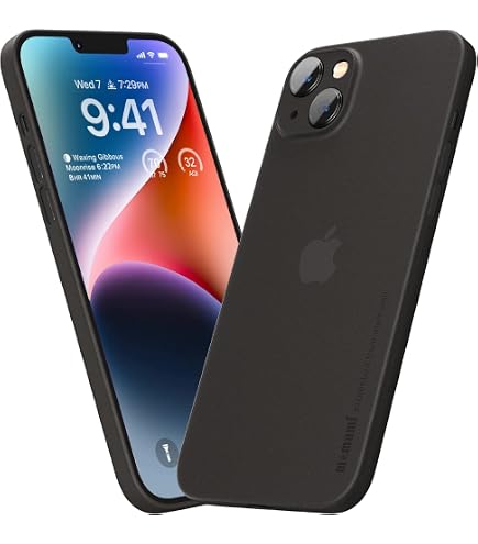 Amazon.co.jp: JIASHM iPhone 14用 超薄型カーボンファイバーケース