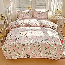 ピンク フリル付き セミダブルカバーセット Color:ピンク（018）_Size:セミダブル 布団カバーセット 寝具