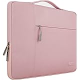 MOSISO ラップトップ スリーブケース 13-13.3 インチ ノートパソコン、MacBook Air 、MacBook Pro対応 ポリエステル 多機能 手提げバッグ（ピンク）