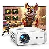 WiMiUS Projector, Small Size, Electric Focus & Keystone Correction, High Brightness, 620 ANSI Tripod Stand, WIFI6, Bluetooth 