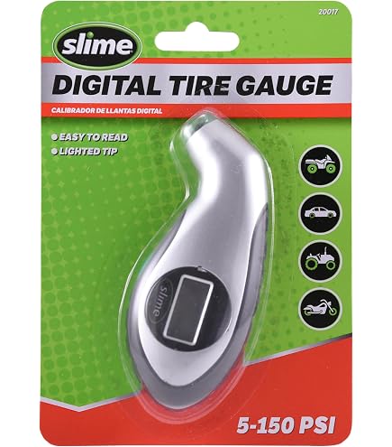 Slime Dial Tire Gauge - 5-60 PSI Range With Bleeder Valve For Accurate Pressure Checks - View #7