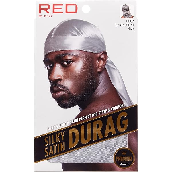 King J Wolfing Durag Ohne Schnüre – Mit Klettverschluss, Schwarz, Komfortabel Für Nachts & Stylisches Haar