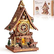 Amazon | ROBOTIME 立体パズル 木製 3D ウッドパズル オルゴール LED