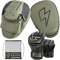 黒 フィンガーガード付きパンチングミット Amazon | KAISIN パンチングミット ボクシング パンチング グローブ