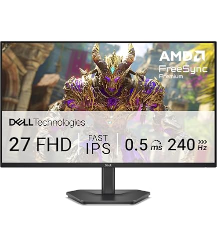 Dell 27 Plus Monitor - S2725DSM, QHD (2560x1440), 144Hz, IPS, 1ms