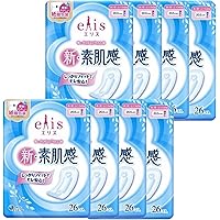 【Amazon.co.jp限定】エリス 新素肌感 羽なし 20.5cm (ふつう~多い日の昼) 208枚(26枚×8パック)【まとめ買い】