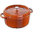 staub ピコ・ココット ラウンド 24cm シナモン IH 対応 40511-296