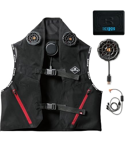 Amazon.co.jp: BURTLE Freezer Vest & Ice Pack Set AC350S-35-F