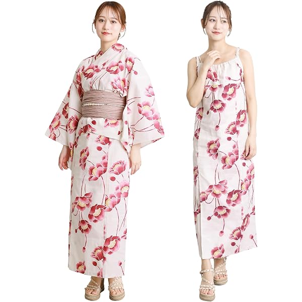 Amazon | [ON NISHIKI] 浴衣 レディース セパレート (ワンピース＋上衣