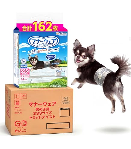 Amazon.co.jp: マナーウェア 女の子用 SSS 超小型犬 132枚 犬用