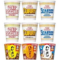 47食 カップ麺アソート カレーメシ ペヤング まとめ売り❣️ Amazon | カップ ヌードル3種×各2個 ＆ カレーメシ3種×各1個 計9個