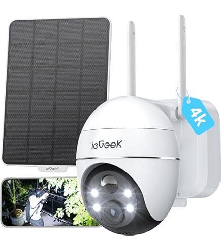 Amazon.co.jp: 【完全無線 360°全方位監視】防犯カメラ 太陽光発電