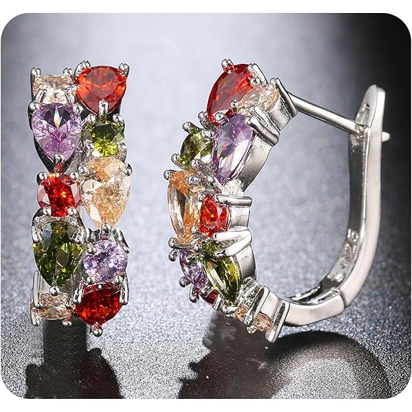 RYLOS Rings For Women Sterling Silver Ring XOXO Hugs & Kisses 7X5MM Gemstone Diamond March Aquamarine Jewelry Size 5 6 7 8 9 10