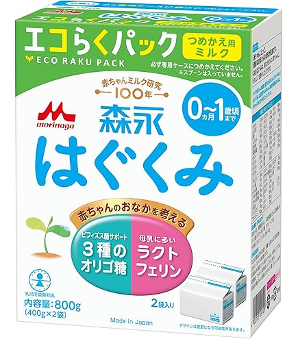 Amazon.co.jp: 森永 エコらくパック詰替用 E赤ちゃん 400g×2袋入×12箱