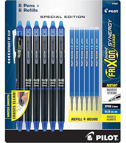 Amazon | Pilot Frixion Ball Knock Retractable Erasable Gel Ink