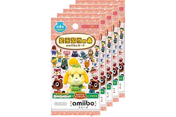 どうぶつの森amiiboカード 第4弾 (5パックセット)