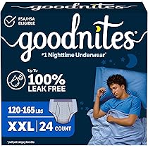 Amazon.co.jp: Goodnites 男の子用 ナイトタイム 下着 XXLサイズ (120