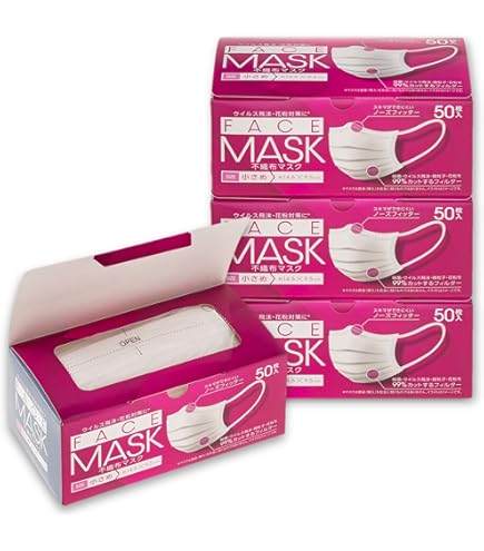 Amazon.co.jp: 伊藤忠リーテイルリンク 日本製不織 布マスク ふつう 50