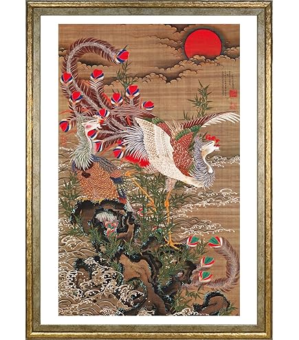 Amazon.co.jp: 歌川広重 花鳥短冊傑作集 24枚揃 読売新聞 複製 浮世絵