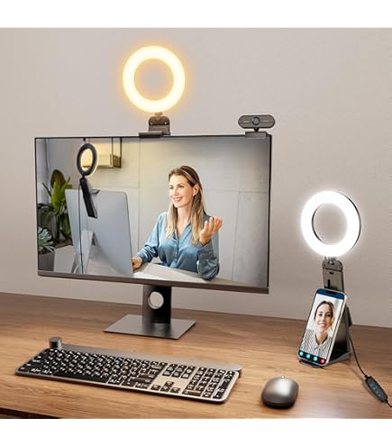 Amazon | リングライト かわいい猫のフィルライトライブ電話美容