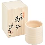 京焼 清水焼 松楽窯 湯呑 (木箱入) 白楽 UCK183-01
