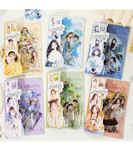 Amazon.co.jp: ZOS.UZYAKO フレークシール コラージュ素材 人物シール