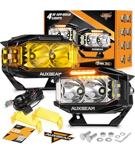 Amazon.co.jp: Auxbeam 7インチ ラウンド LED オフロード ライト