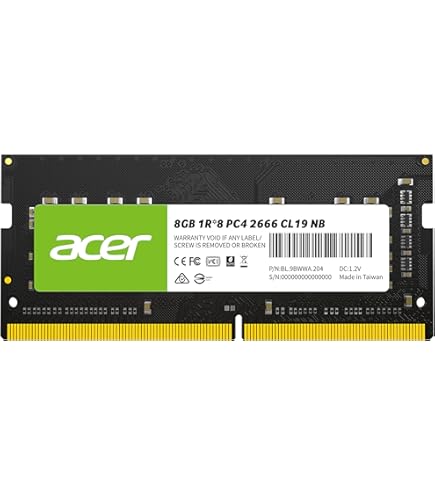 Amazon.co.jp: AcerノートPC用メモリ PC4-21300(DDR4-2666) 16GB