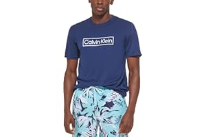 Calvin Klein Men's Light Weight Quick Dry Short Sleeve 40+ UPF Protection