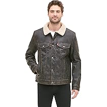 Amazon | Levi's メンズ フェイクレザー シェルパ裏地